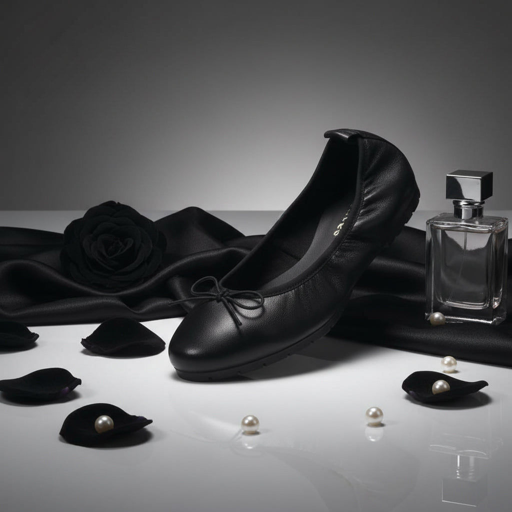 André Ballerines en Cuir Confortables Femme