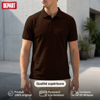 Depart Polo Marron Classique Homme