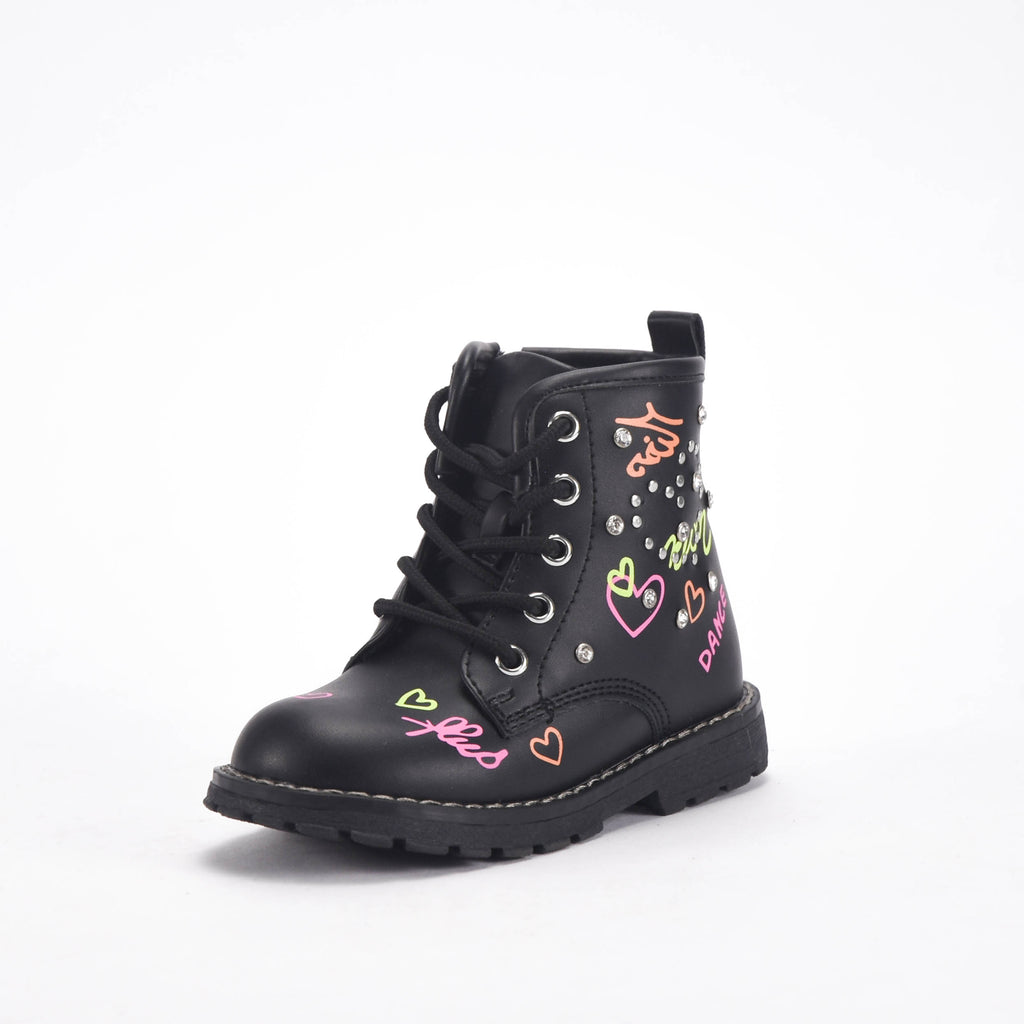 Chicco Bottines à Cœurs et Strass pour Fille