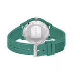 Montre Lacoste Design Minimaliste Bracelet Silicone Vert