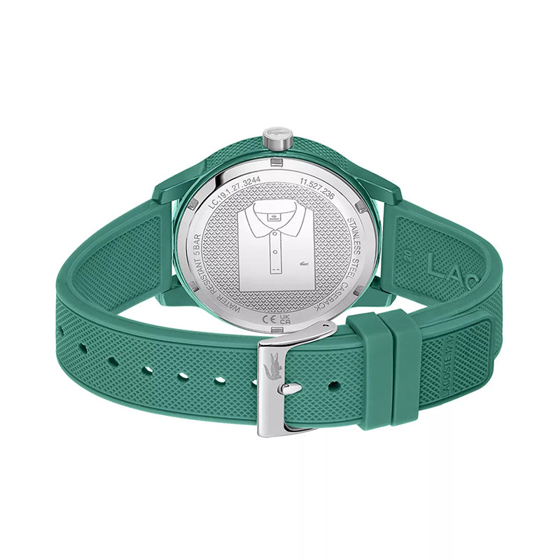 Montre Lacoste Design Minimaliste Bracelet Silicone Vert