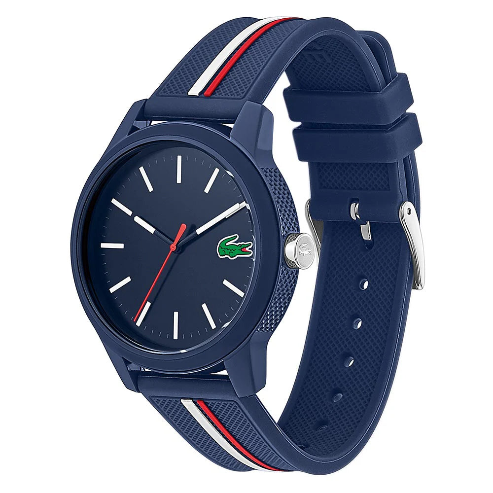 Montre Lacoste Bracelet Silicone Bleu Élégante Homme