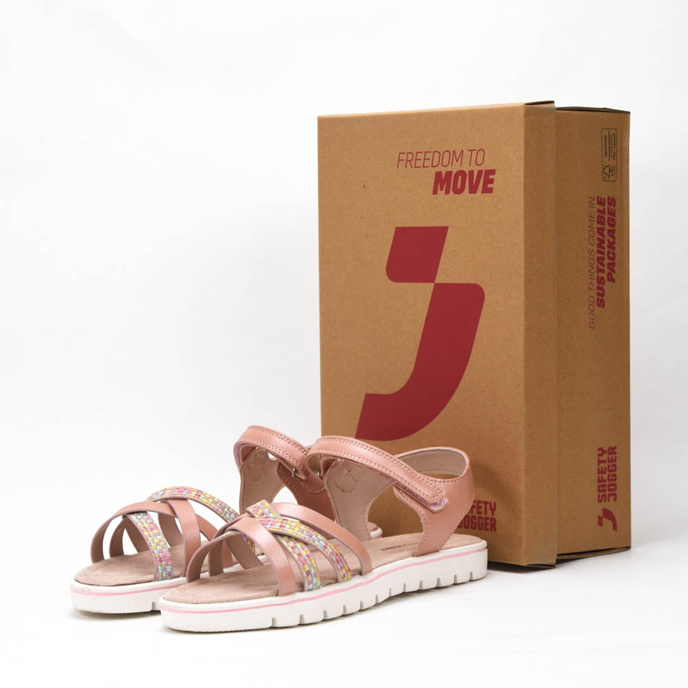 Kimland Sandales Plates Tressées Confortables Femme