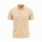 Départ Polo Homme Beige Élégant et Confortable