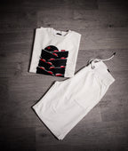 ENSEMBLE BLANC ET NOIR  *VOITURES*