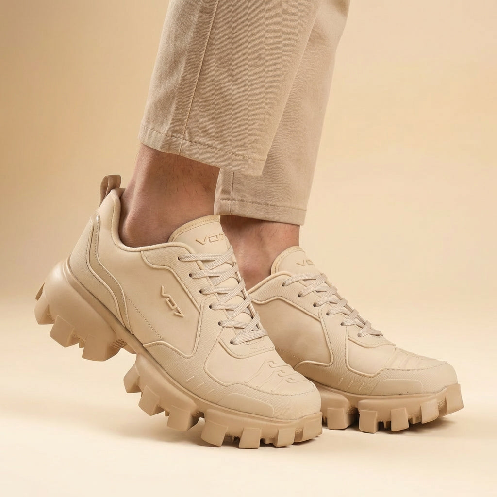 VO7 Baskets Amber Nude Élégantes Femme