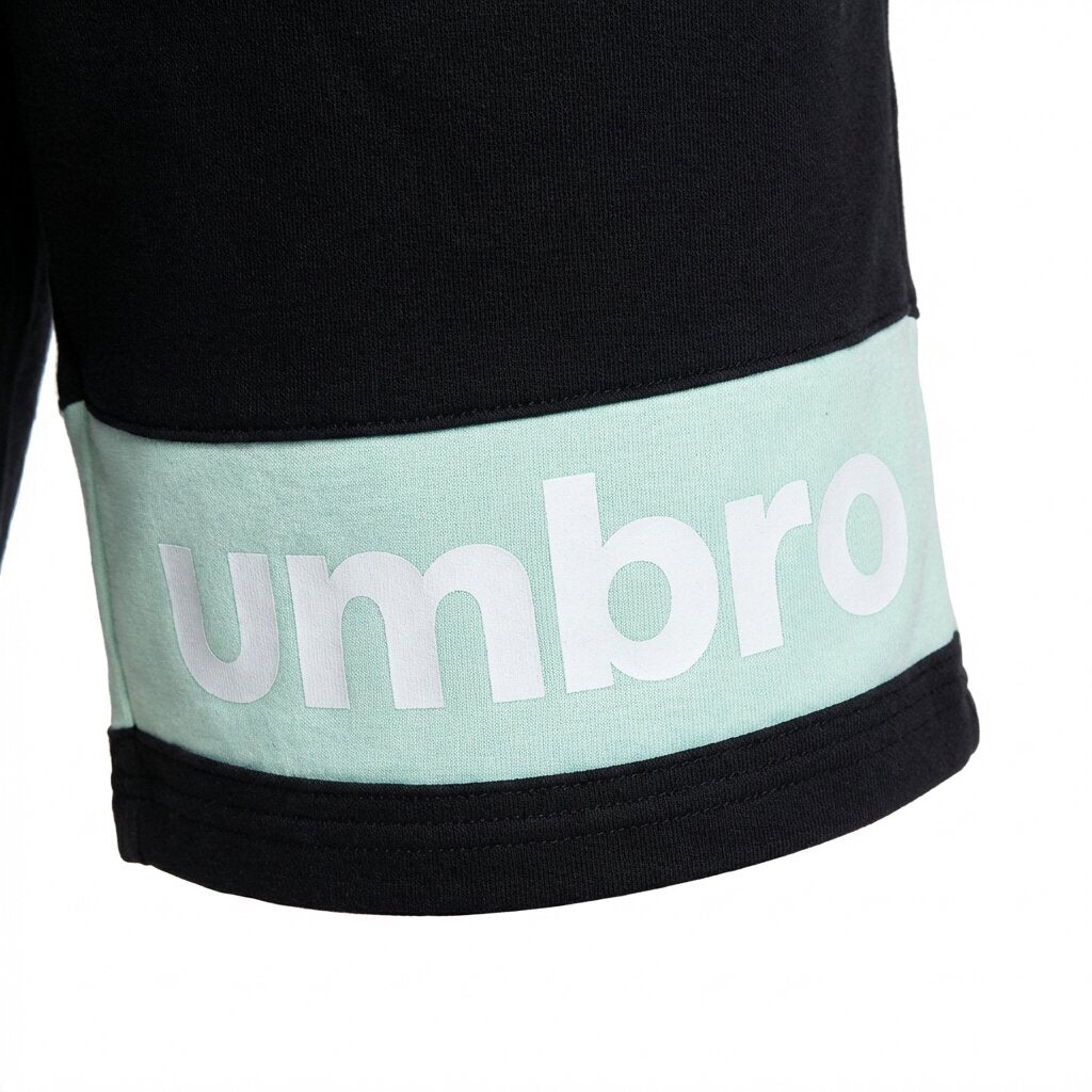 Umbro Short Sportif Noir et Vert Homme