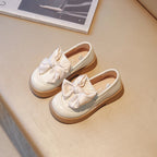 Kimland Mocassins Beige à Nœud Élégants pour Fille