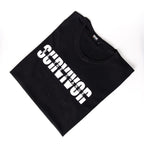 T-shirt NOIR SURVIVOR BE THE CHANGE