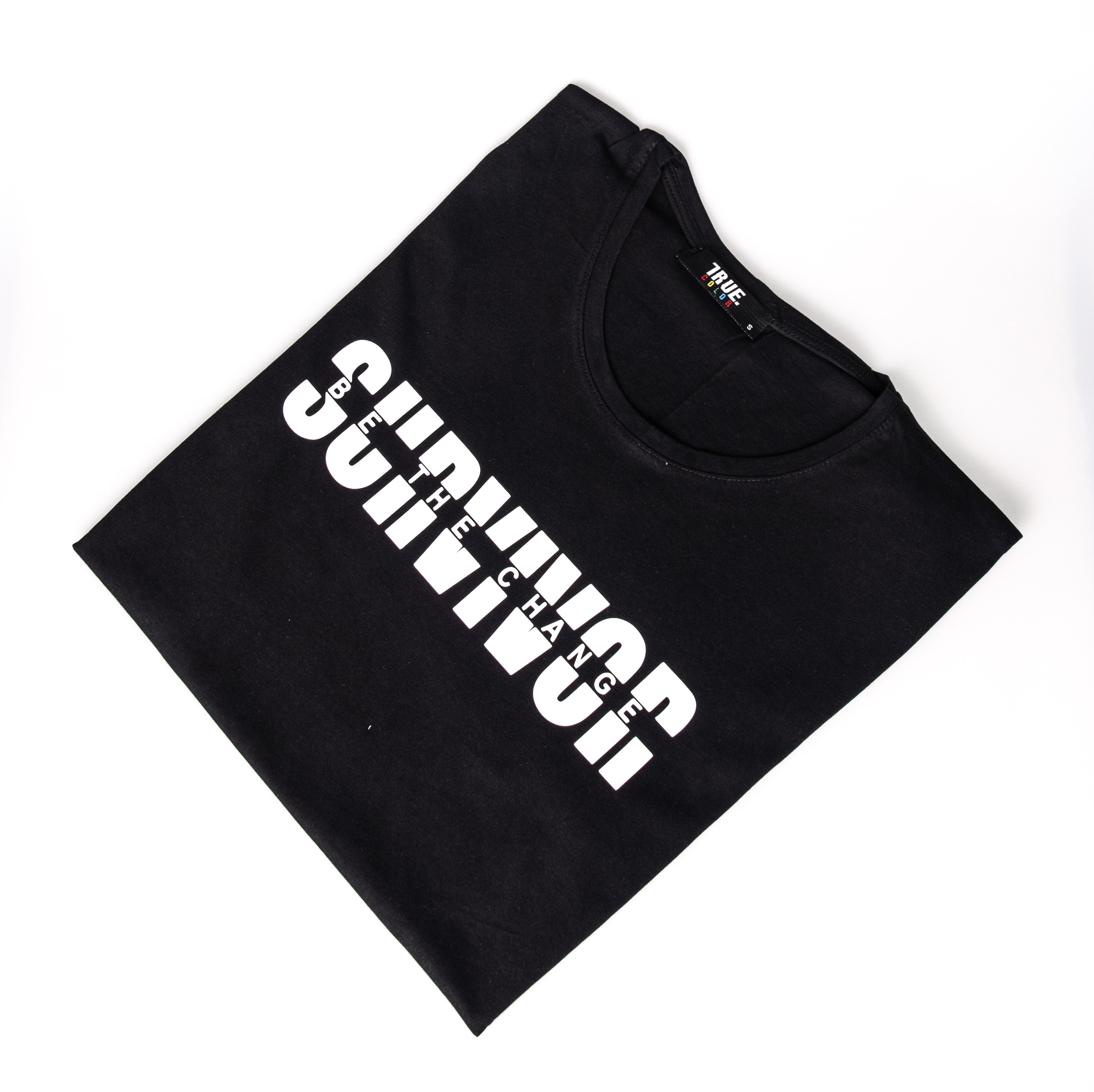 T-shirt NOIR SURVIVOR BE THE CHANGE