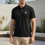 Polo Lumberjack Noir Classique Homme
