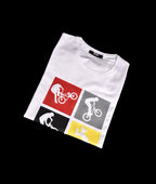 T-shirt BLANC MOTIF VELO