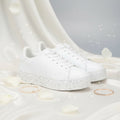 André Baskets Basses Plateforme Blanc Femme