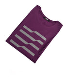 T-SHIRT VIOLET 2 MOTIF *4 LIGNES *