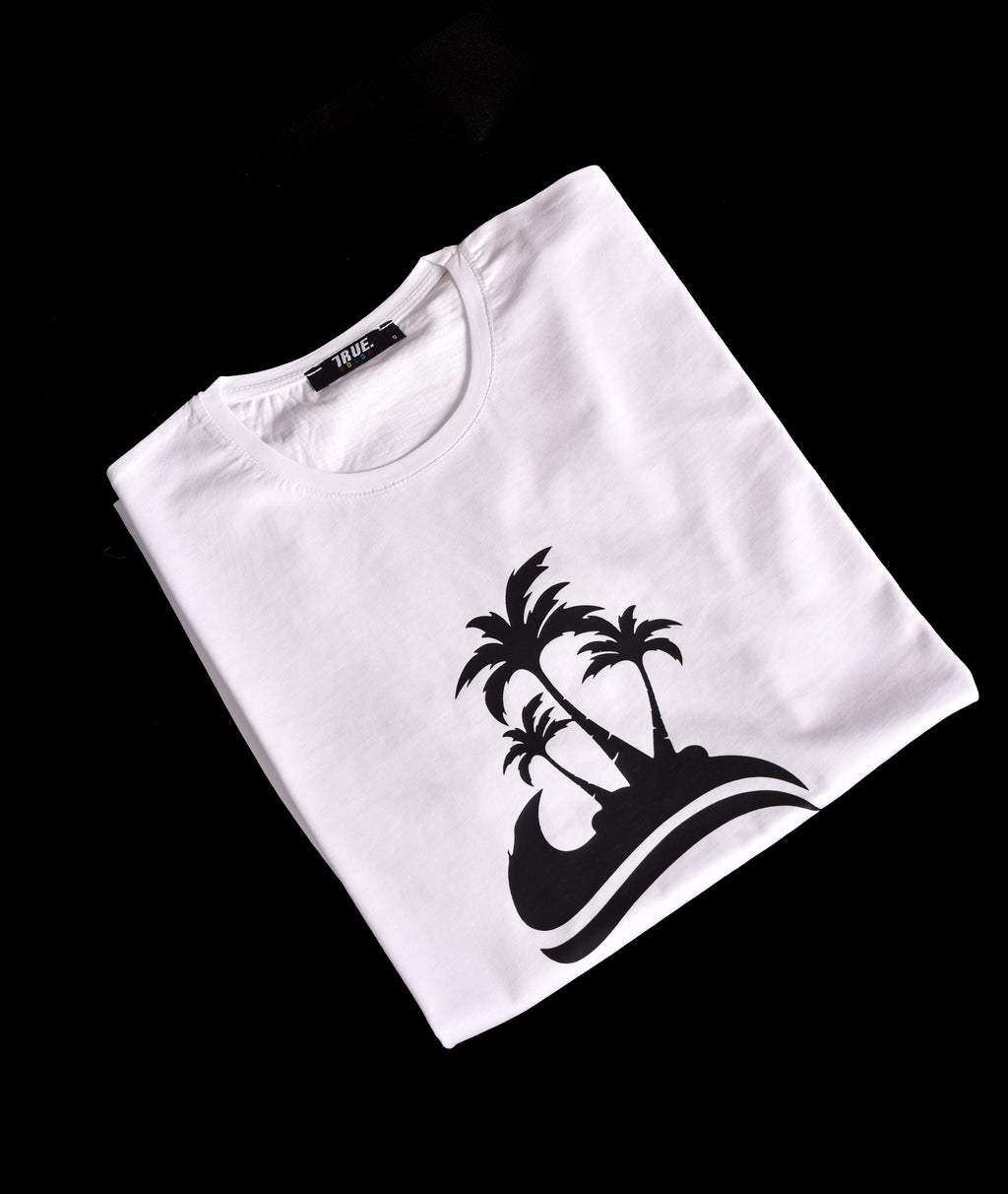 T-shirt BLANC PALMIER