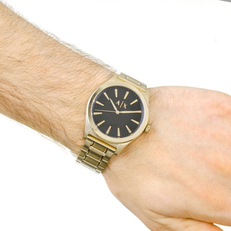 Armani Exchange Montre Bracelet Acier Doré Homme