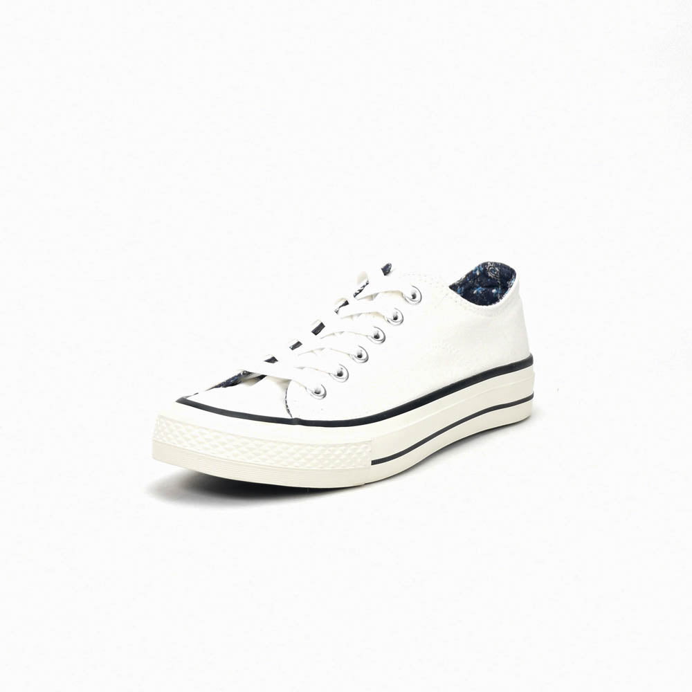 André Baskets Basses Toile Blanc Homme
