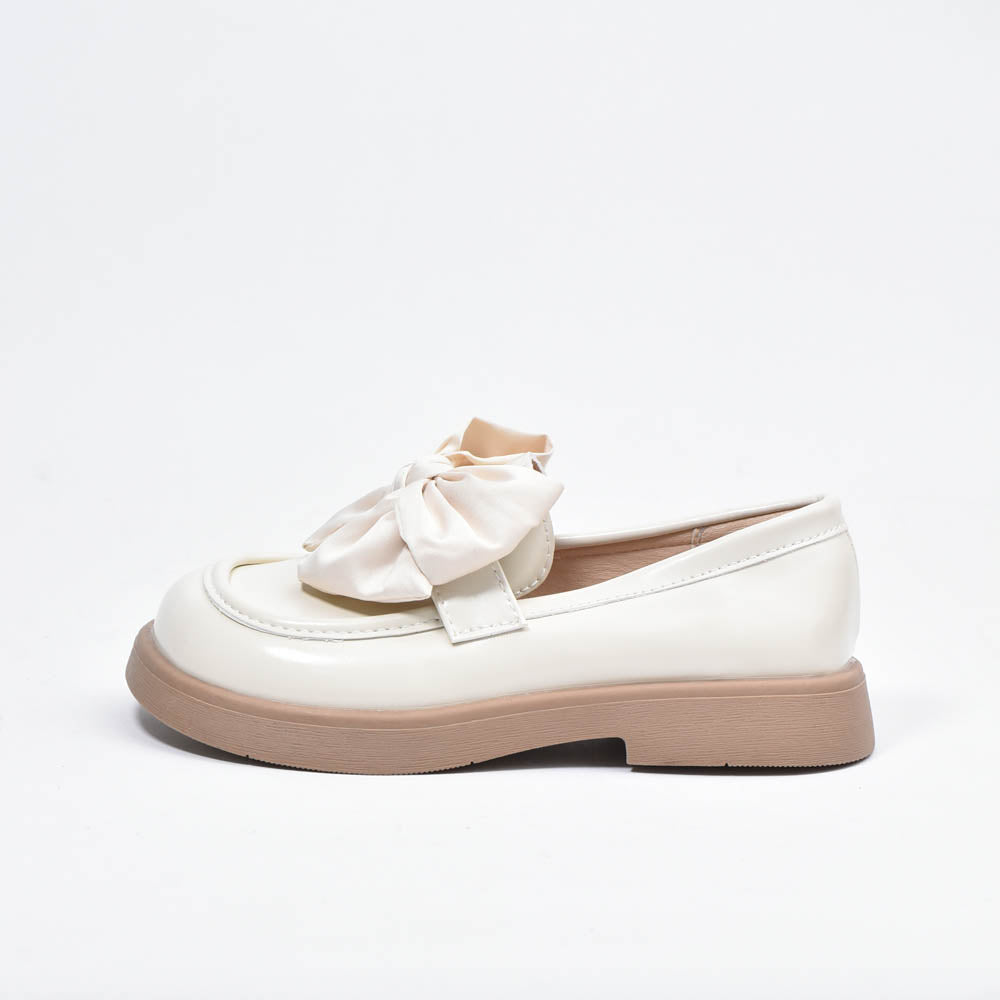 Kimland Mocassins Beige à Nœud Élégants pour Fille
