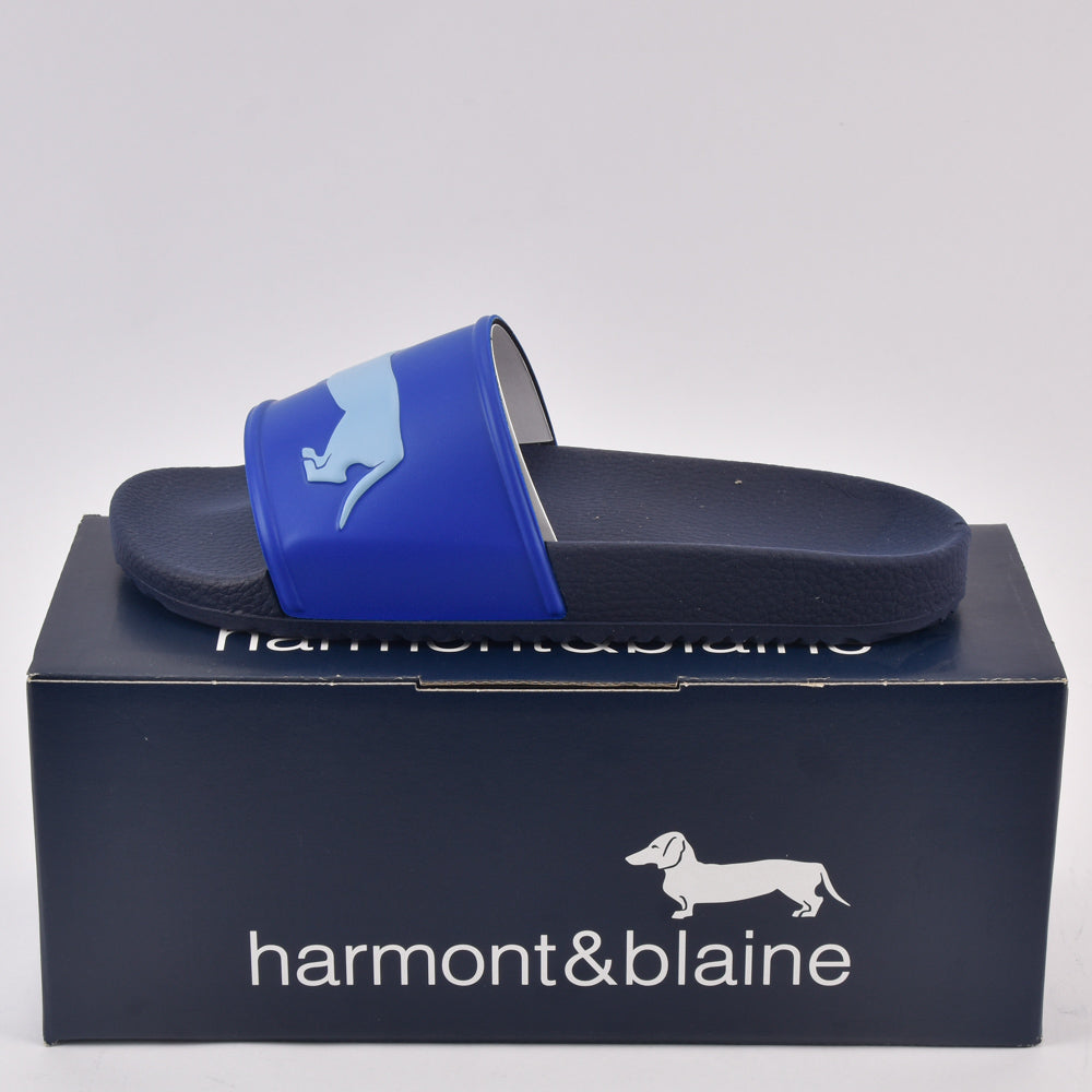 Harmont & Blaine Claquettes Logo Homme Bleu