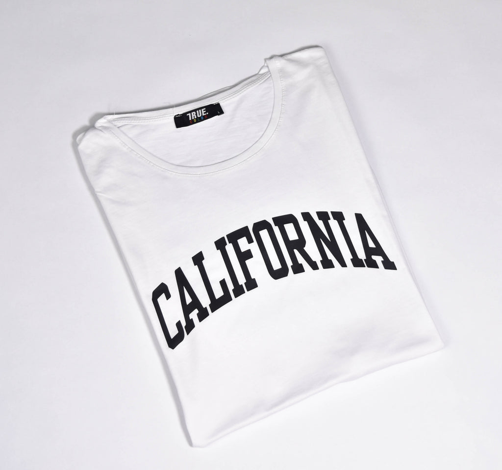 Kimland T-shirt Blanc Imprimé California Homme