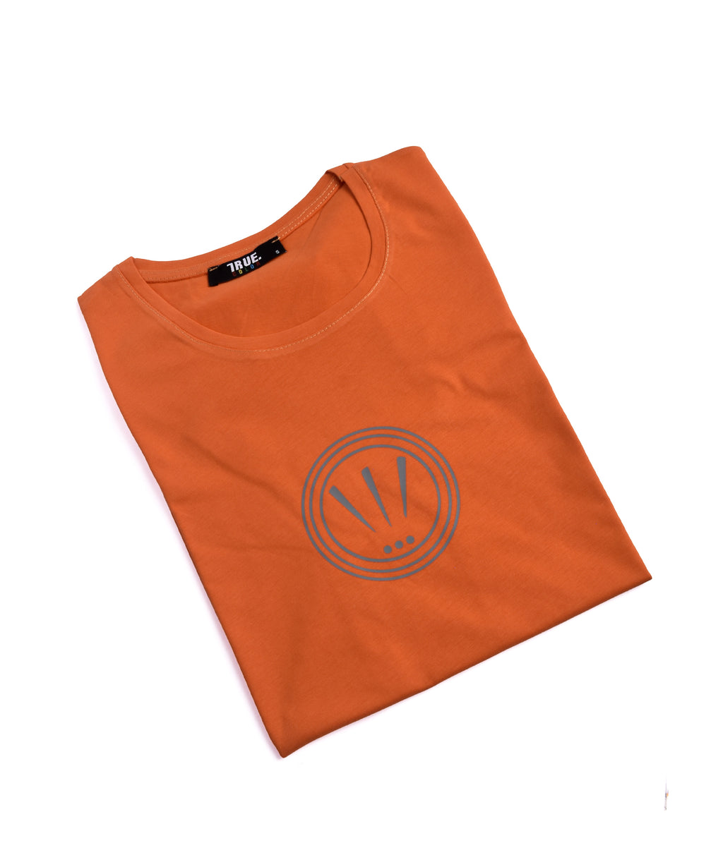 True Color T-shirt Orange Motif Homme