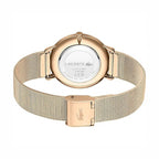 Montre Lacoste Bracelet Maille Milanaise Dorée Femme