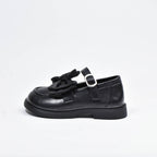 Chaussure Princesse Noir boucle carré noeud papillion ﻿ 1