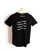 T-shirt NOIR 2 *4 LIGNES *