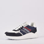 HARMONT AND BLAINE SCARPA UOMO CAMOSCIO  TEX FABRIC BLU  BIANCO  ﻿ 3