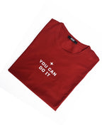 T-shirt ROUGE *YOU CAN DO IT*