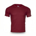 Depart T-Shirt Bordeaux en Coton pour Homme