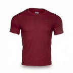 Depart T-Shirt Bordeaux en Coton pour Homme