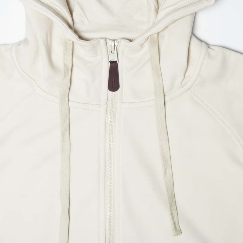 Sweat à Capuche Zippé Milano Blanc Cassé Homme