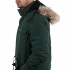 Lyle & Scott Veste Parka Hiver à Capuche Fourrure Homme