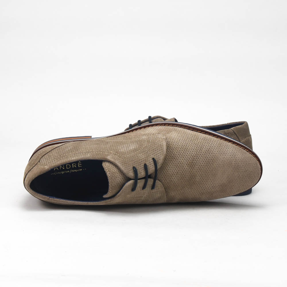 André Chaussures Derby en Daim Perforé Homme