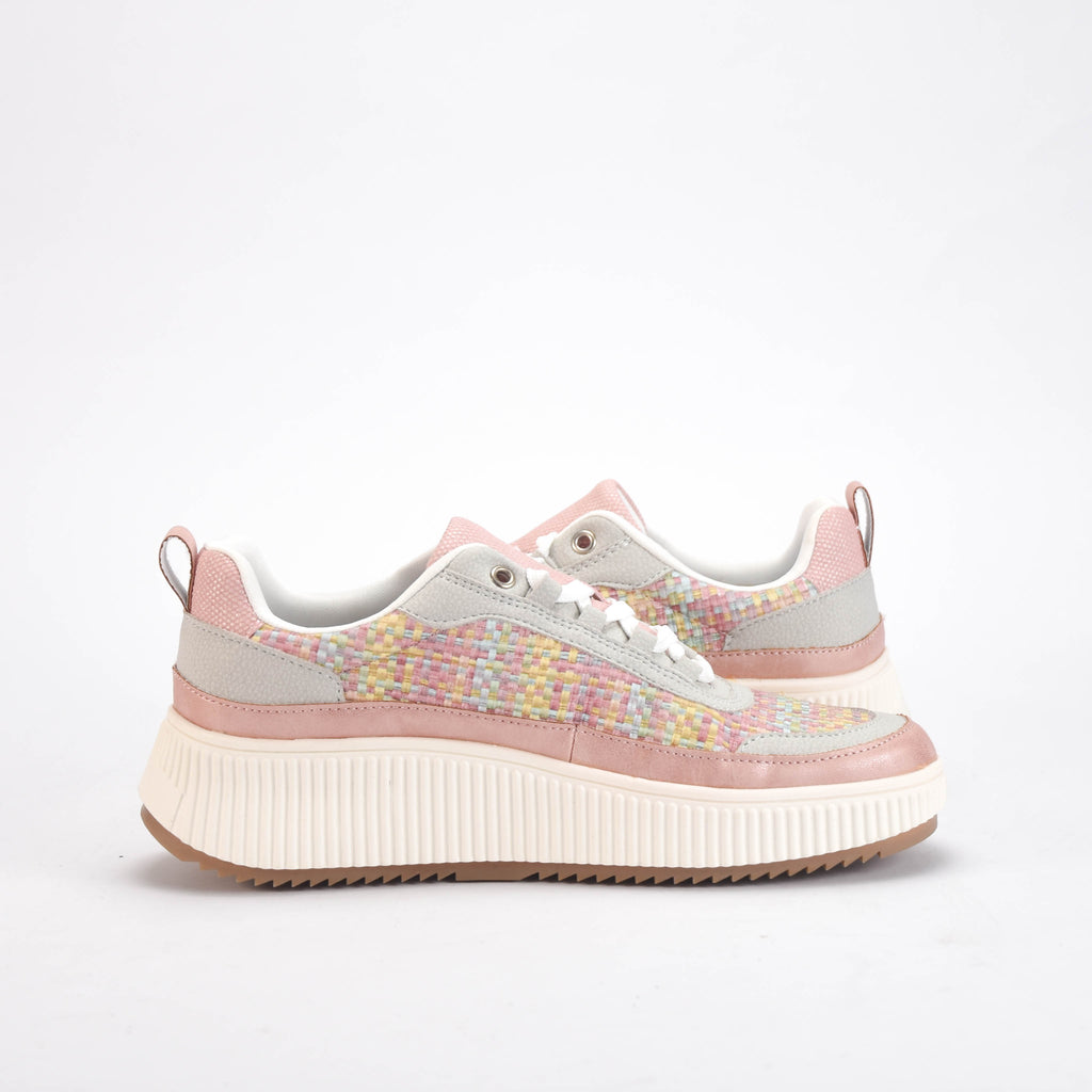 Street Life Baskets Plateforme Multicolores Femme