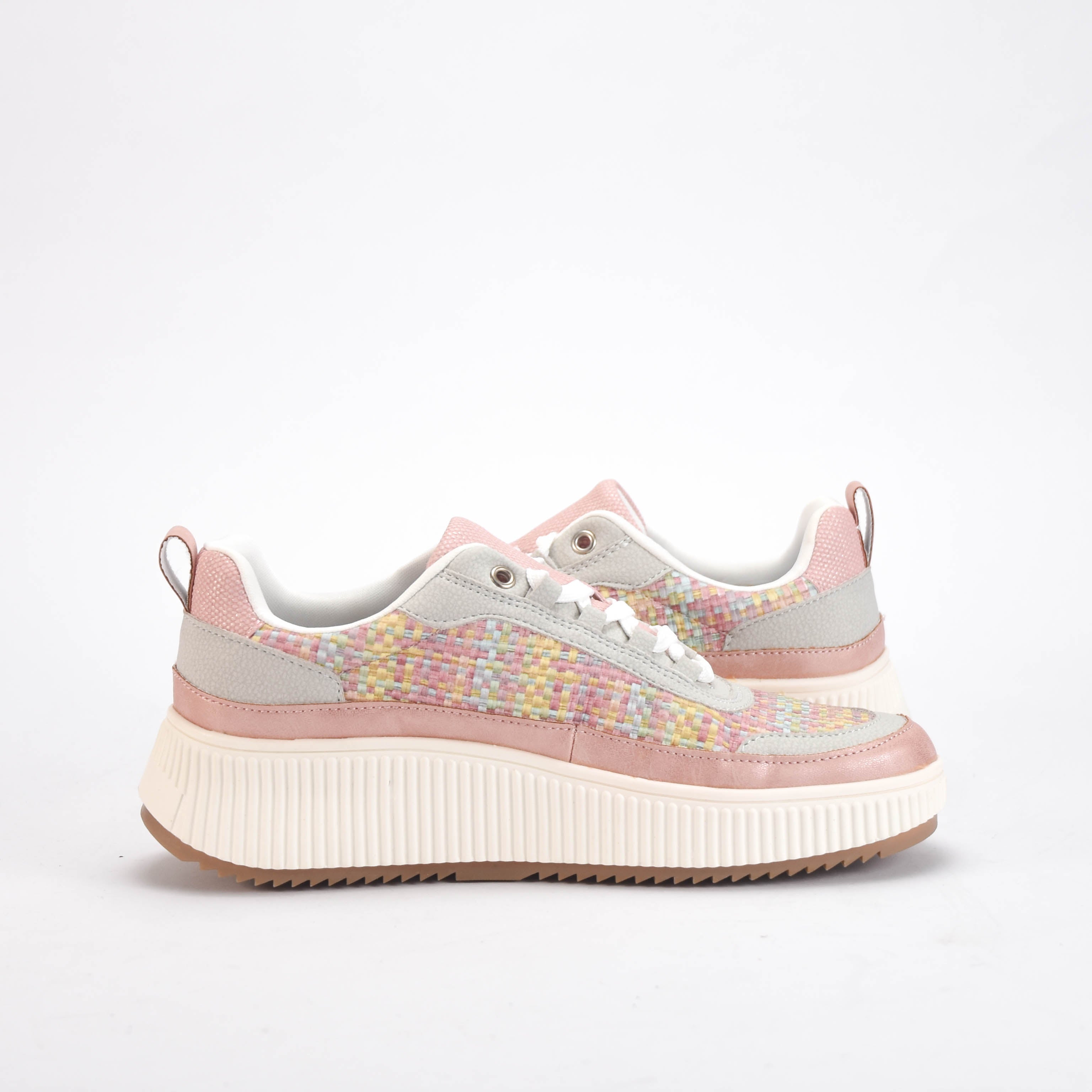 Street Life Baskets Plateforme Multicolores Femme