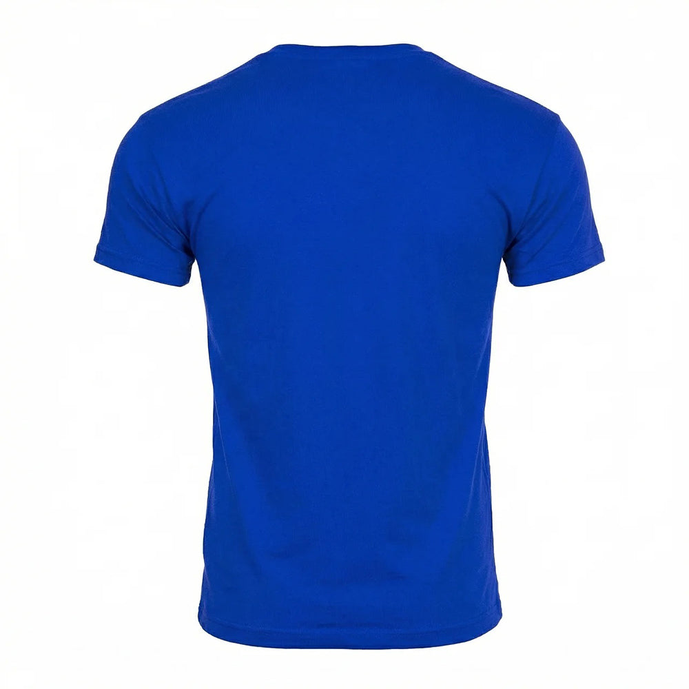 Départ T-Shirt Homme Coton Bleu Uni