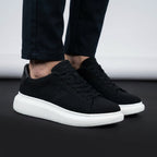 VO7 Baskets Elysee Knit Noir Confortables Homme