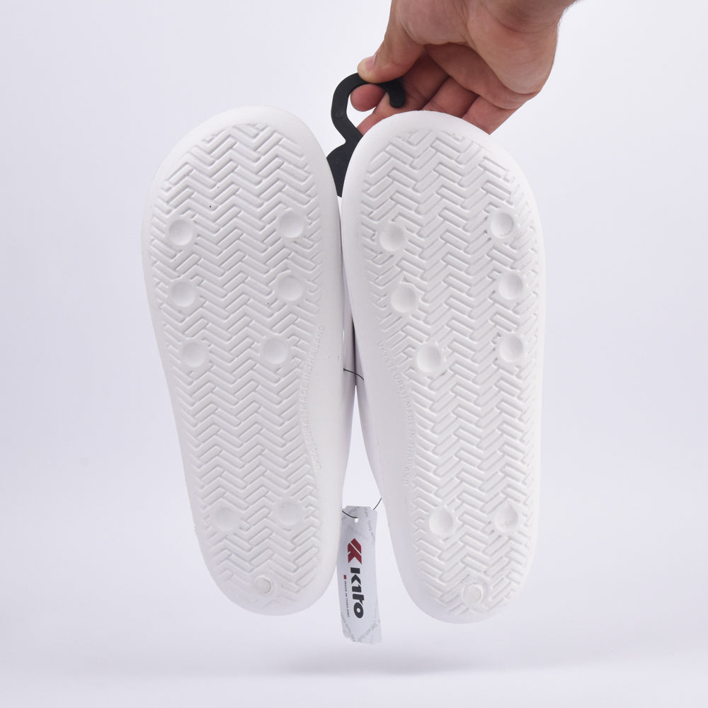 Kito Claquettes Tongs Confortables Blanc Homme
