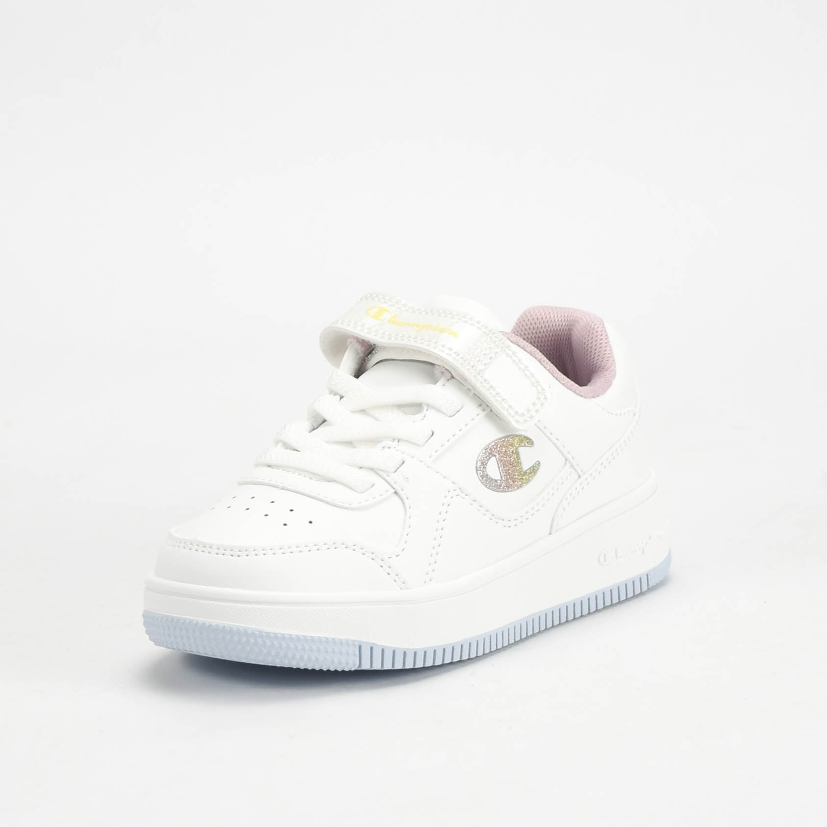 Champion Baskets Basses à Scratch et Paillettes Fille