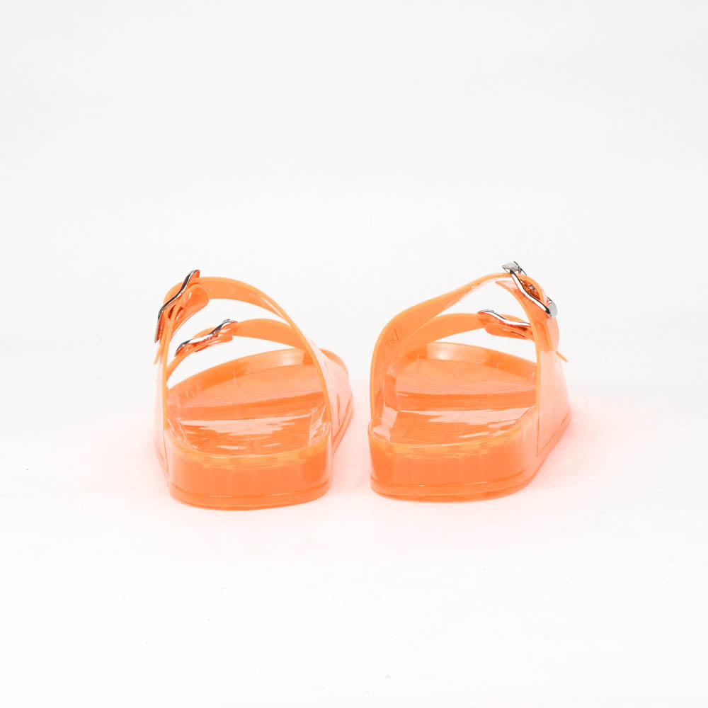 Kimland Sandales Translucides Orange Été Femme