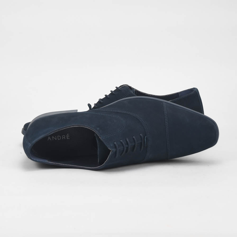 André Chaussures Richelieu Daim Bleu Élégant Homme