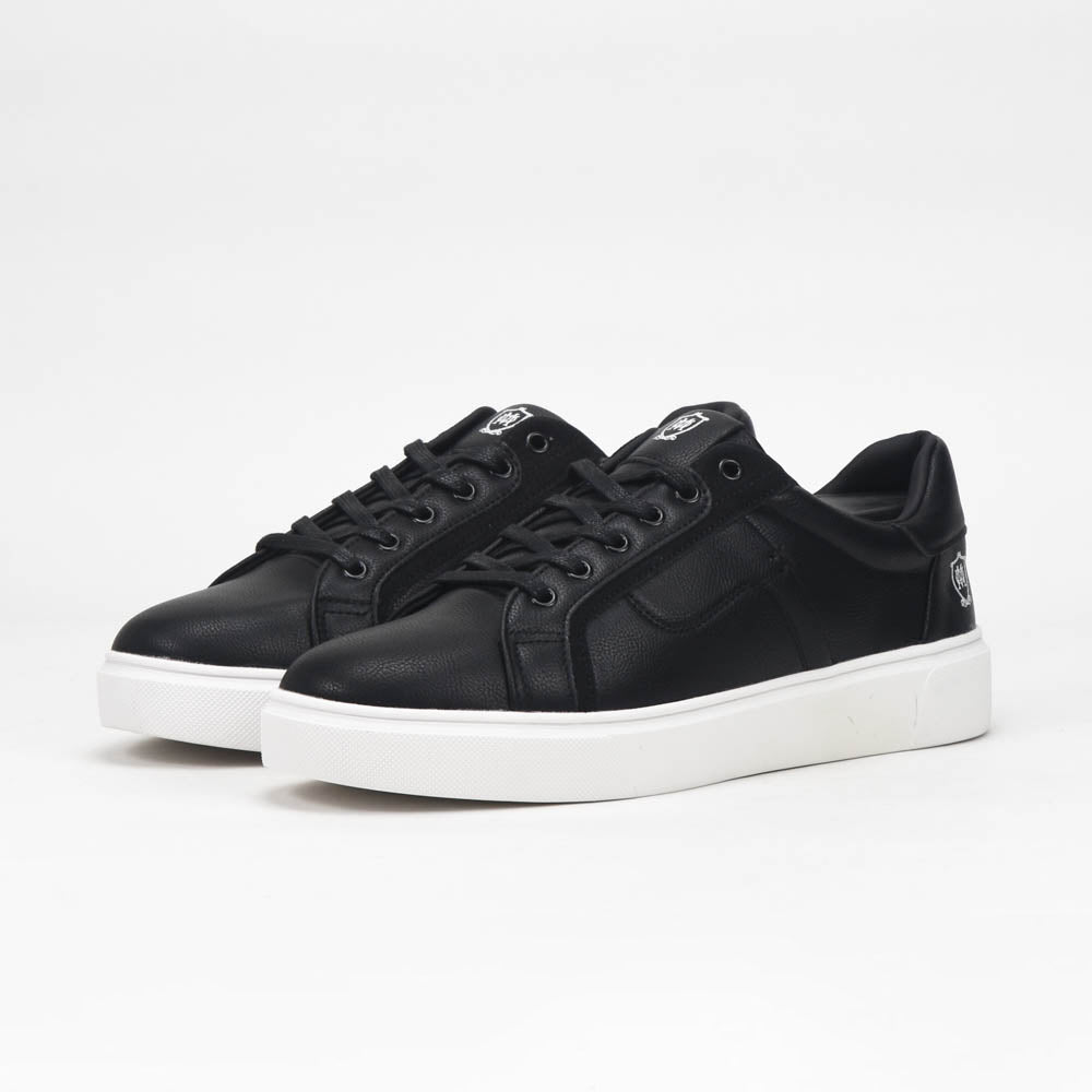 Massimo Baskets Basses Élégantes Noir Homme
