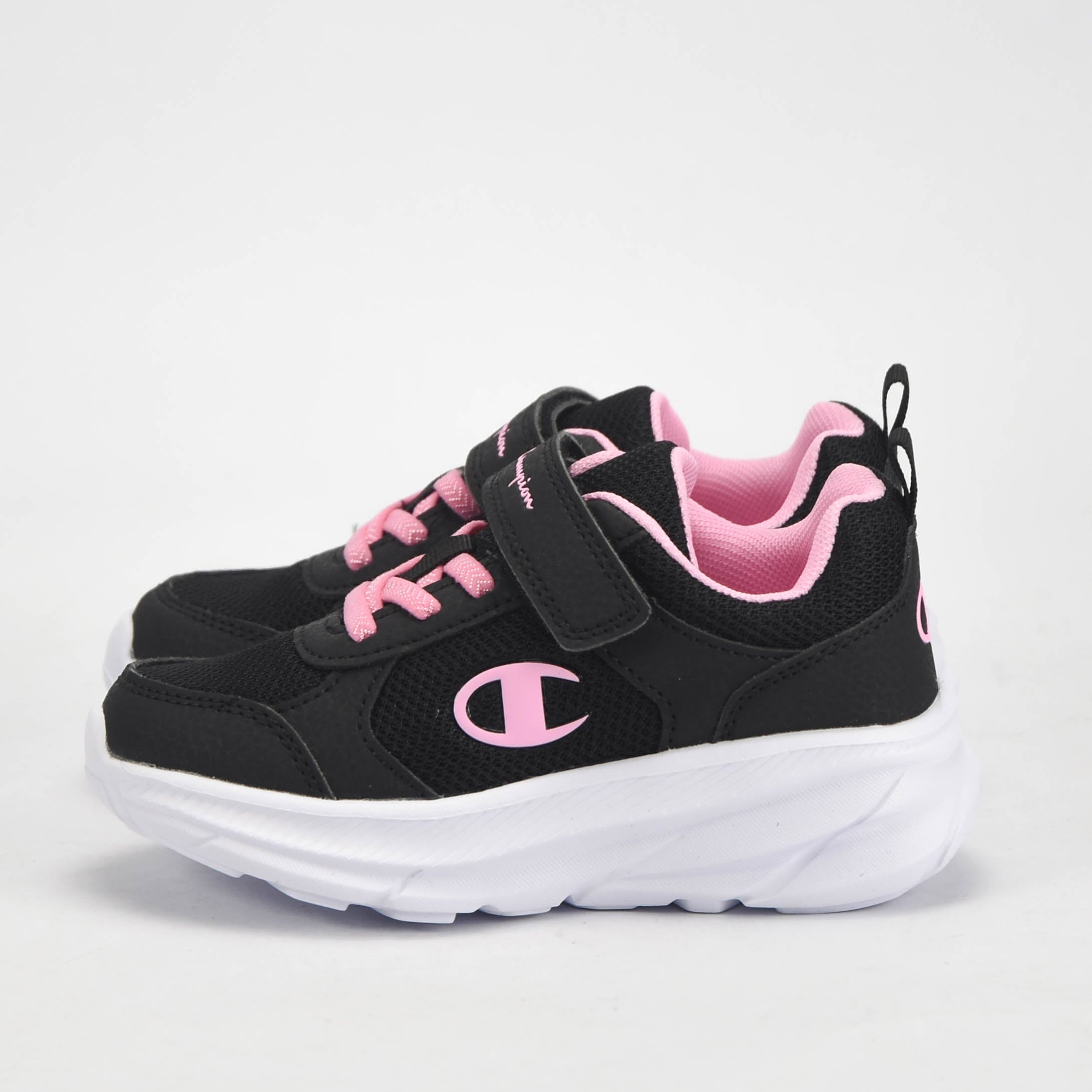Champion Baskets Respirantes Noir et Rose Fille