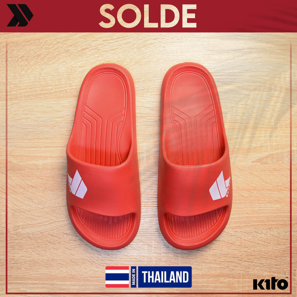 Kito Claquettes Confortables Rouge Homme