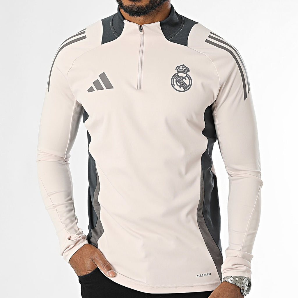 Adidas Haut Entraînement Real Madrid Homme Beige