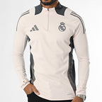 Adidas Haut Entraînement Real Madrid Homme Beige