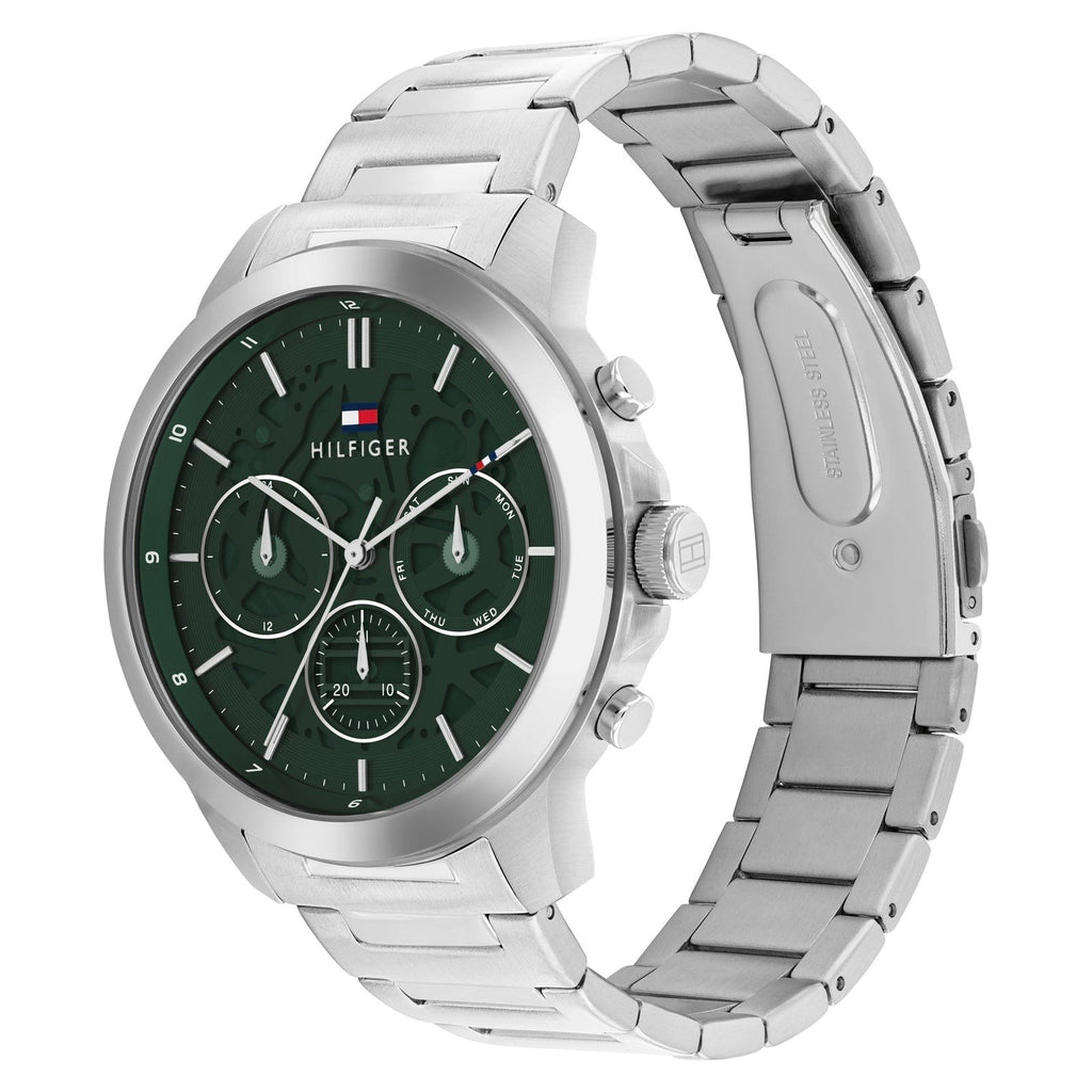 Tommy Hilfiger Montre Cadran Vert Acier Inoxydable Homme
