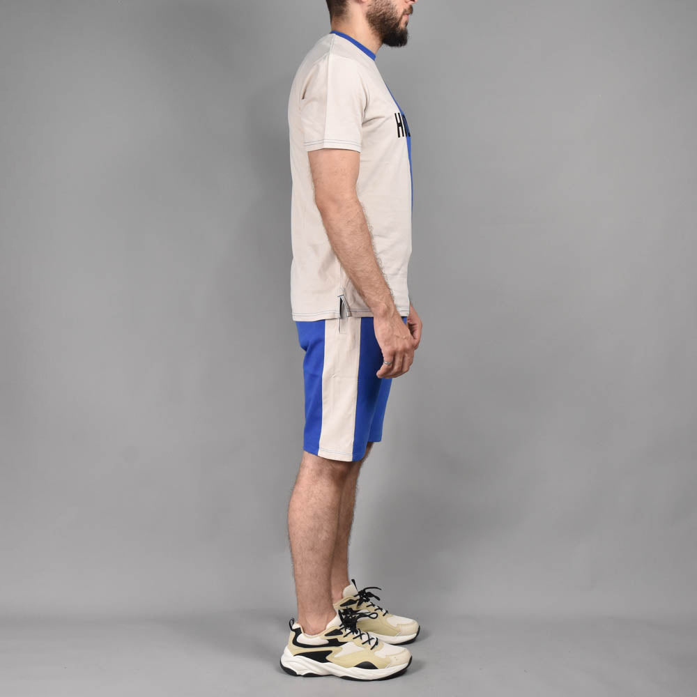 Hardone Ensemble Short et T-shirt Bicolore Homme